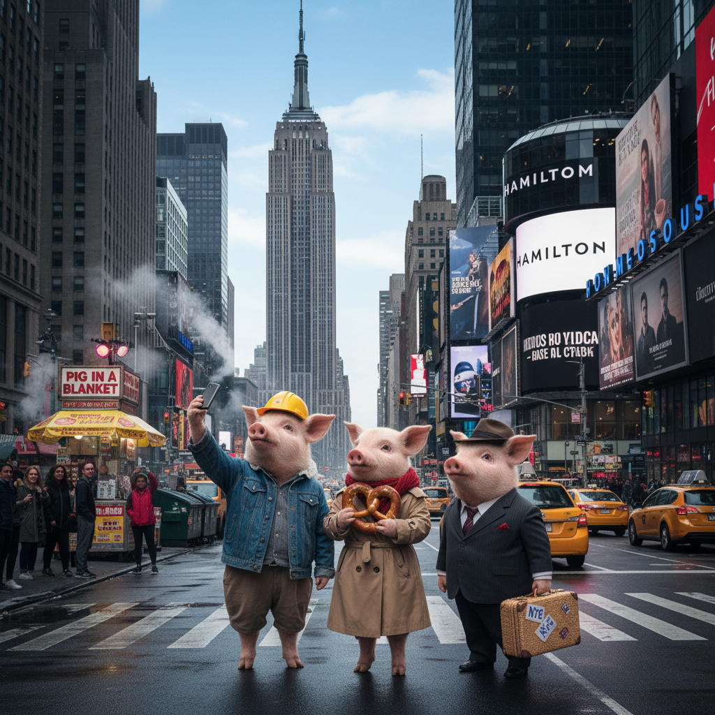 Three Little Pigs reimagined in New York City